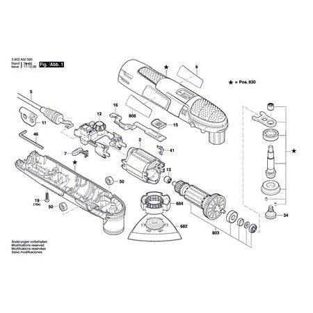 Bosch PMF 220 CE Yastık ( Stator - Field )