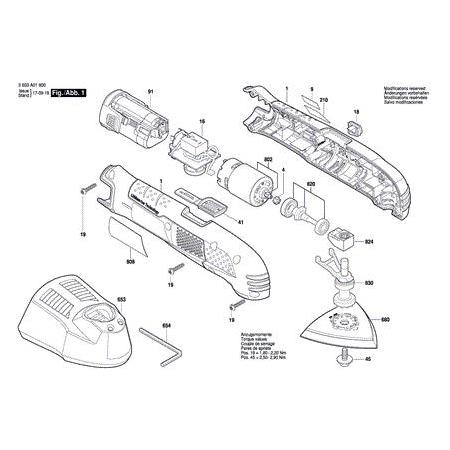 Bosch PMF 190 E Alt Taban ( Sander Plate )