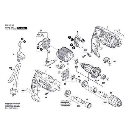 Bosch PSB 500 RE Yastık ( Stator - Field )