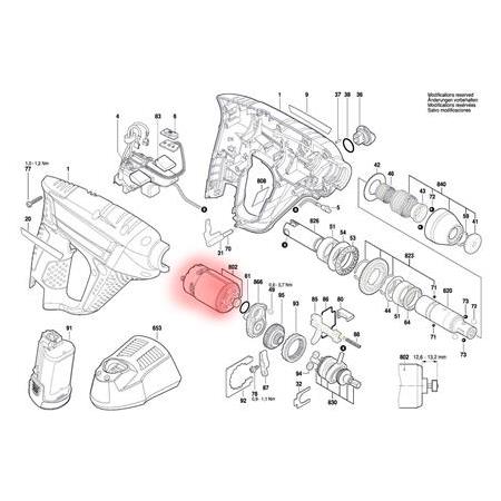 Bosch  Uneo 10.8 için DC Motor