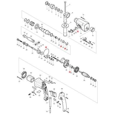 Makita HR2450 O Ring Set ( 5 pcs O Ring  )