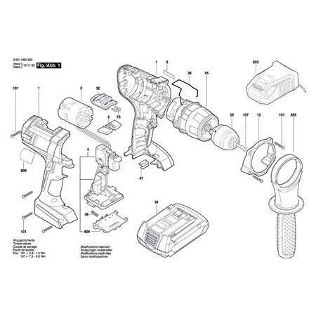 Bosch GSR 18 VE-2-LI Doğru Akım Motoru