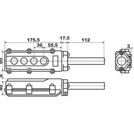 COB 62 - 4 Buton Vinç Kumandası ( Hoist Control Switch - 4 Switches )