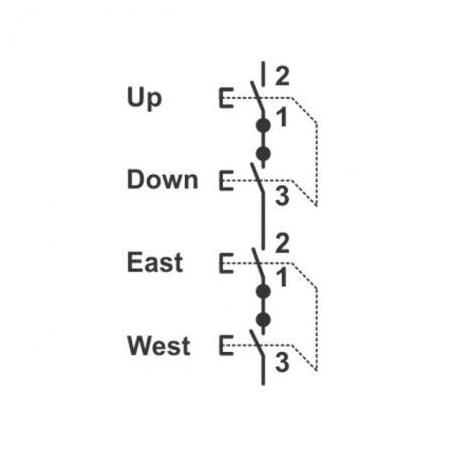 COB 62 - 4 Buton Vinç Kumandası ( Hoist Control Switch - 4 Switches )