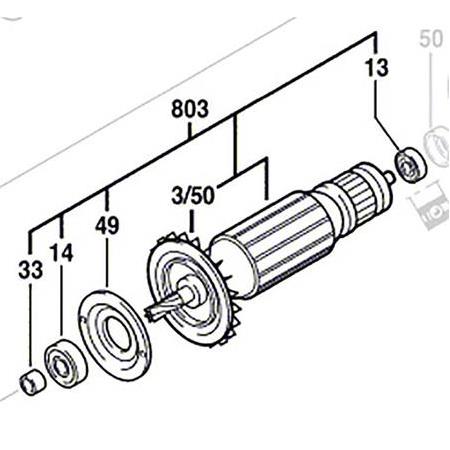 Bosch  GDS 24 Endüvi  ( Armature - Rotor )