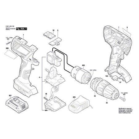 Bosch GSR 18-2-LI Plus Şalter + Elektronik Modül ( Switch ) 1 607 233 59P