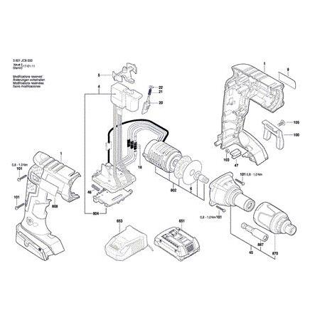 Bosch GSR 18 V-EC TE Şalter + Elektronik  ( 3 601 JC8 000 kodlu cihaz için ) 4 nolu parça