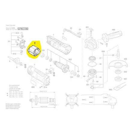 Bosch PWS 750-115 Yastık ( Stator )