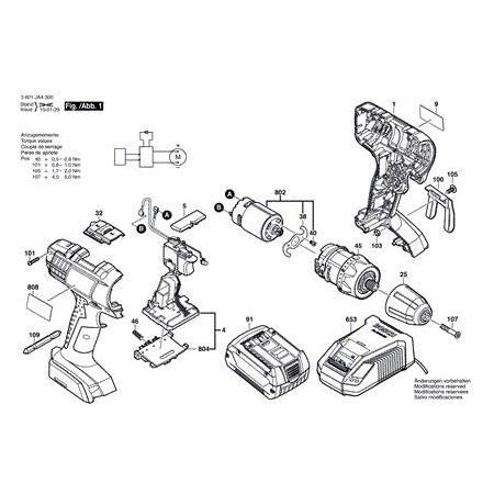 Bosch  GSR 18-2-LI  DC Motor ( 3 601 JA4 300 )