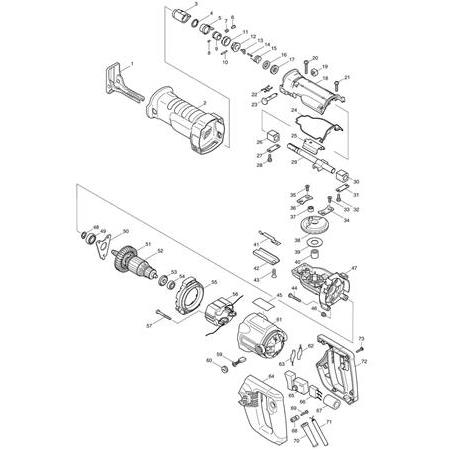 Makita JR3050 T     ( 16 - 17 - 18 nolu parçalar )