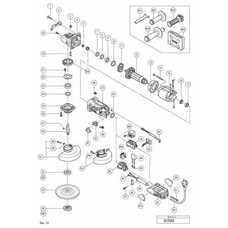 Hitachi G12SA3 Kömür Fırça ( Carbon Brush ) 999-088