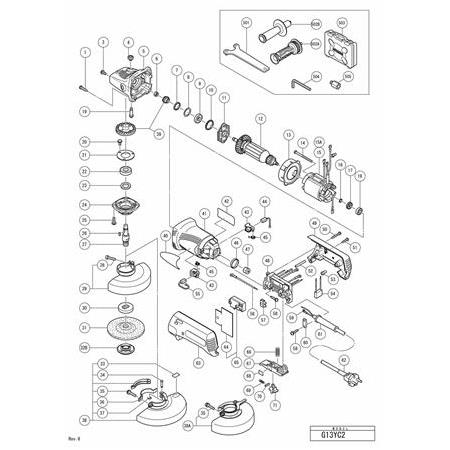 Hitachi G15YC Kömür Fırça ( Carbon Brush ) 999-088