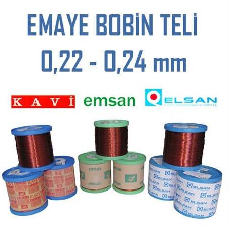 0.22 - 0.24 mm Emaye Bobin Teli ( Elsan ~3,00kg Makara )