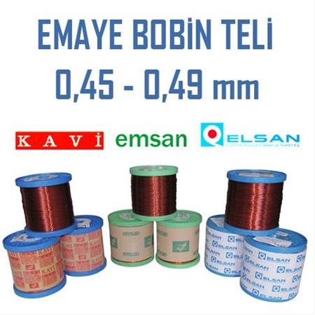 0.45 - 0.49 mm Emaye Bobin Teli ( Elsan ~7 - 8 kg Makara )