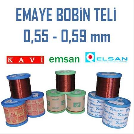 0.55 - 0.59 mm Emaye Bobin Teli ( Elsan ~7 - 8 kg Makara )