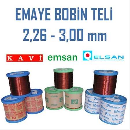 2.26 - 3.00 mm Emaye Bobin Teli ( Elsan ~24kg Makara )