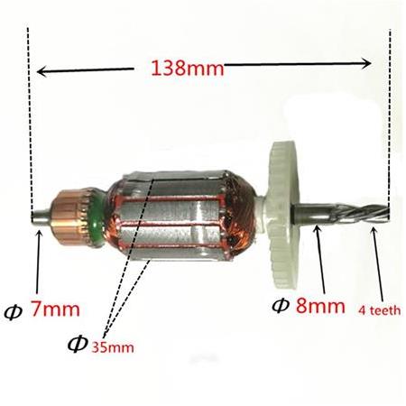 Bosch GSB 13 RE Endüvi ( Rotor - Armature )