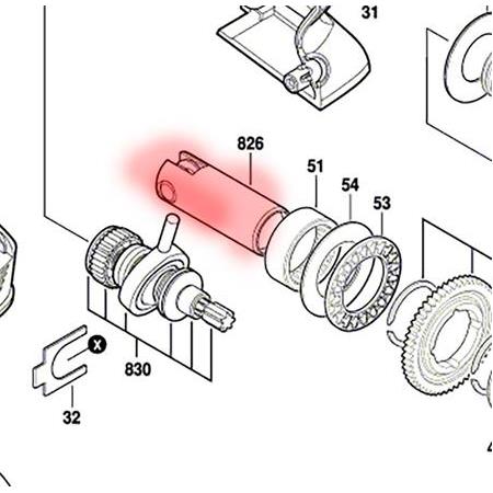 Bosch UNEO MAXX  Kırıcı Piston ( Hammer Piston )